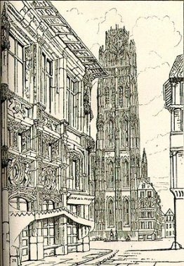 La flèche de la cathédrale Rouen