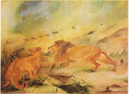 Lion avec lionne