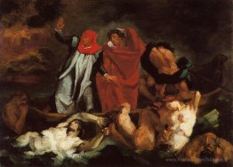 La barque de Dante (après Delacroix)