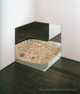 Miroir et coquilles écrasées