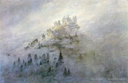 Brume du matin dans les montagnes