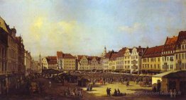 L'ancienne place du marché à Dresde