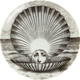 Thème et variation Plaque décorative # 274 (visage en clapet)