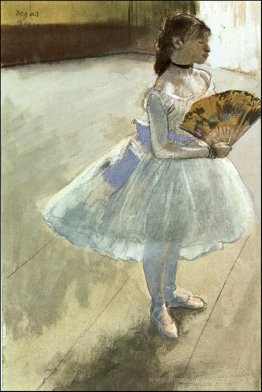 Danseuse avec un fan