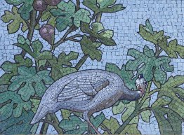 Mosaïque - salle à manger de la bibliothèque Sainte-Barbe, Paris