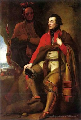 Portrait du colonel Guy Johnson et Karonghyontye