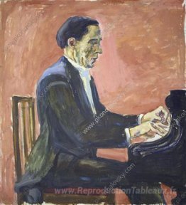 Portrait du pianiste français Alfred Cortot