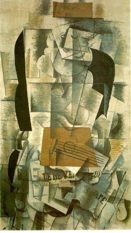 Femme avec une guitare