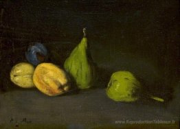 Nature morte avec des fruits, des figues et des abricots