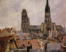 Les toits du vieux temps gris rouen