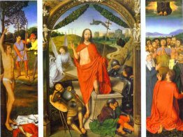Triptych de la résurrection: la résurrection (centre) Le martyre