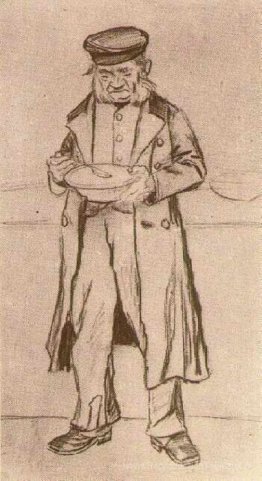 Orphelin avec une casquette, manger