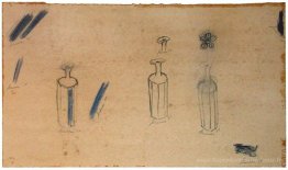 Bouteilles et fleurs