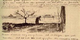 Perrouiller la femme dans le paysage