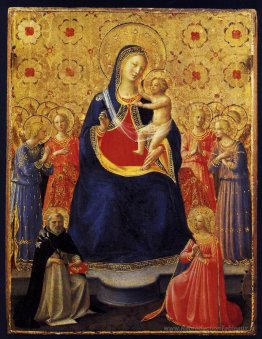 Vierge et enfant avec Sts. Dominic et Catherine d'Alexandrie