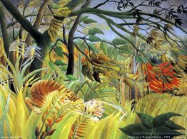 Tiger dans une tempête tropicale (surprise!)