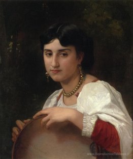 Italienne avec du tambourin