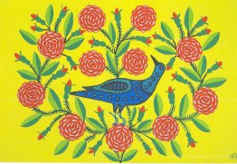 Magpie en roses