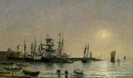 Portrieux Boats à l'ancre à Port