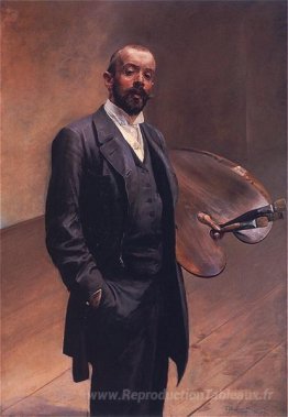 Autoportrait avec une palette