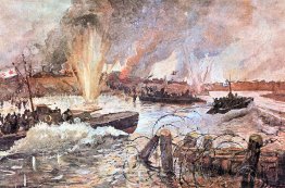 DNEPR Flotilla Boats à la périphérie de la ville de Pinsk