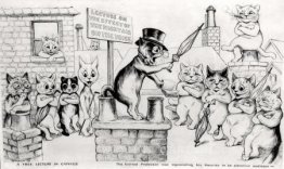 Une conférence gratuite à Catville Le savant professeur exposait