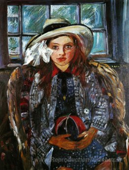 Wilhelmine avec une balle