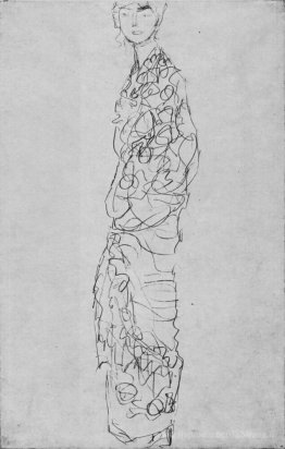 Femme debout à Kimono (dame im kimono)