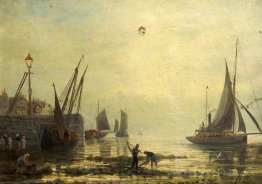 Un paysage marin avec des yachts d'un port