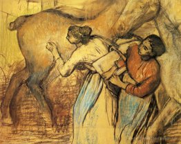 Deux blanchisseurs et un cheval
