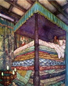 La princesse et le pois (la vraie princesse), illustration de la