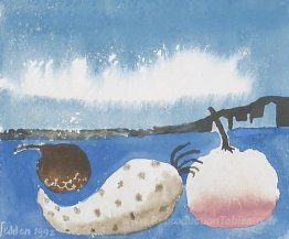Fruit par le rivage