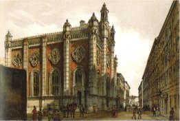 Temple juif dans la ville Léopold