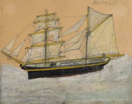 Brigantine avec figure de proue