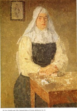 Marie Poussepin assise à une table