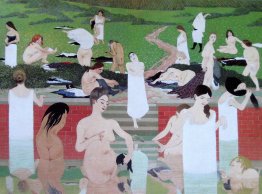 Le bain, soirée d'été