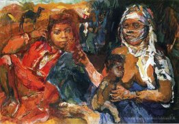 Femme arabe et enfant