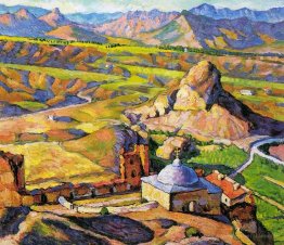 Vue de la forteresse génoise à Sudak