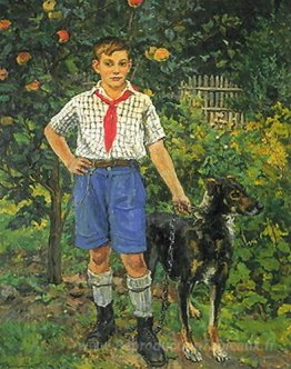 Andron avec un chien