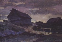 Paysage avec cottages