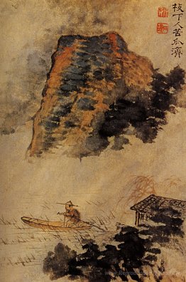 Les pêcheurs dans la falaise