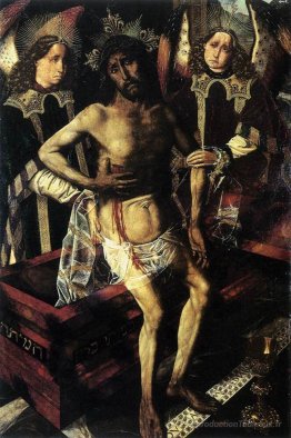 Christ au tombeau soutenu par deux anges