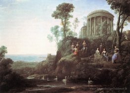 Apollo et les muses sur le mont Helicon