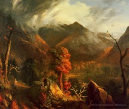 Paix au coucher du soleil (soirée dans les montagnes blanches)
