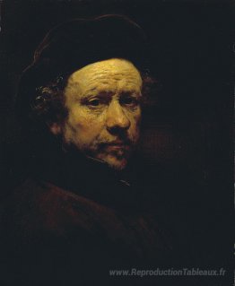 Autoportrait avec béret et le collier