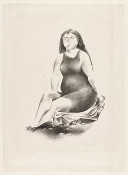 Bather sur un rocher - (île de bonheur)