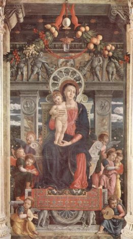 Rendez-vous de San Zeno à Vérone, Panel central Madonna et Angel