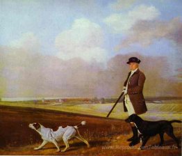 Sir John Nelthorpe, 6e baronnet en tirant avec ses chiens à Bart