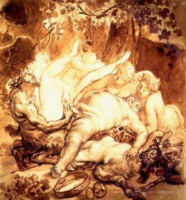 Silen, satyr et bacchanaux