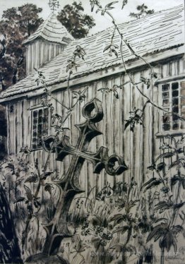 Kėdainiai, vieille église en bois